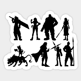 Final Fantasy 7 Party Sticker